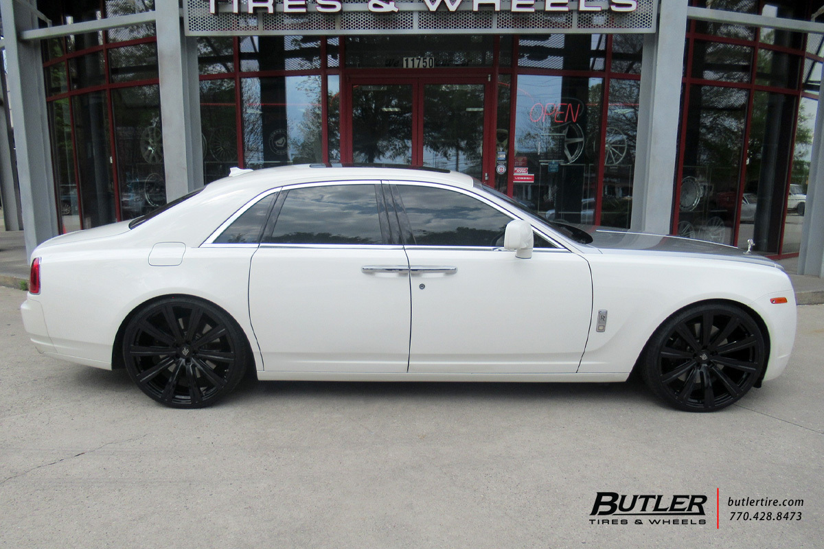 Rolls Royce Ghost with 24in Avant Garde AGL-Vanguard Wheels