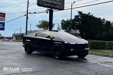 Tesla Cybertruck with 22in Select Precision Alloys Alpine Wheels