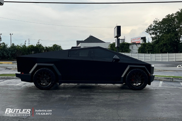 Tesla Cybertruck with 22in Select Precision Alloys Alpine Wheels