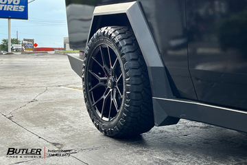 Tesla Cybertruck with 22in Select Precision Alloys Alpine Wheels