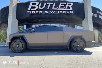 Tesla Cybertruck with 26in Forgiato Blank Wheels
