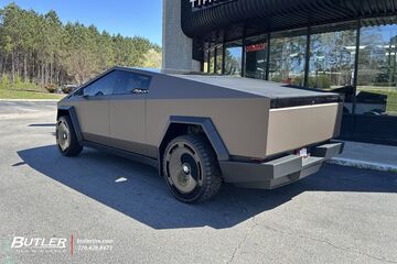 Tesla Cybertruck with 26in Forgiato Blank Wheels