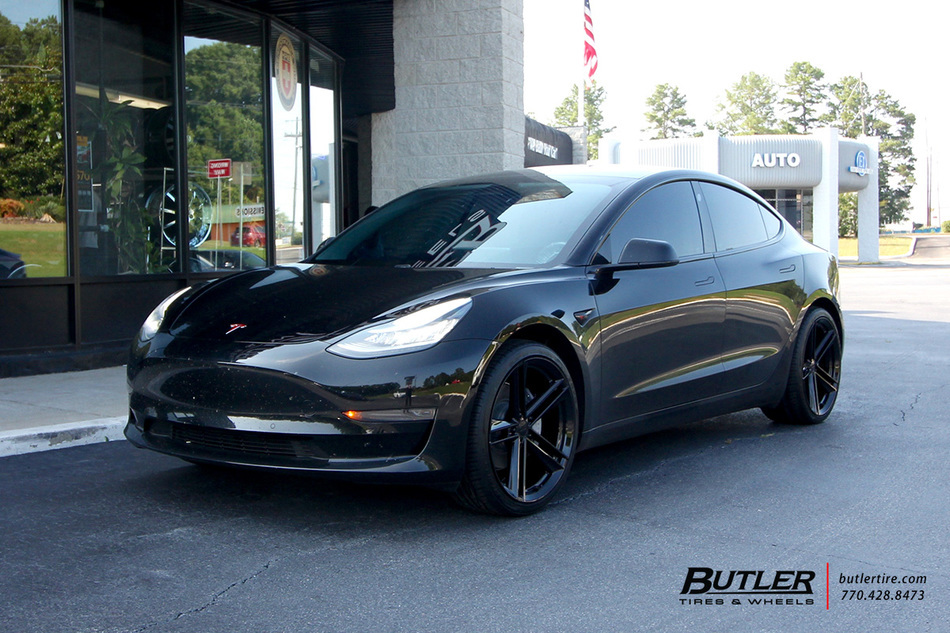 Tesla Model 3 with 20in Ohm Lightning Wheels exclusively from Butler ...
