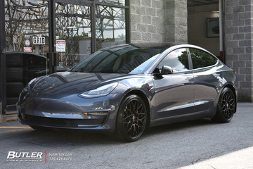 Tesla Model 3 with 20in Rotiform SGN Wheels