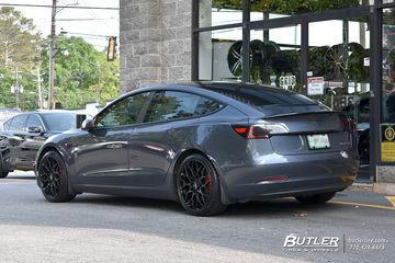 Tesla Model 3 with 20in Rotiform SGN Wheels