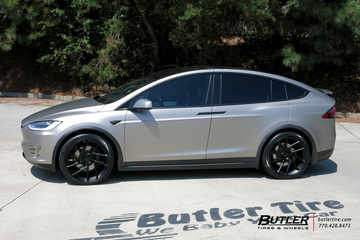 Tesla Model X with 22in Vossen NV2 Wheels