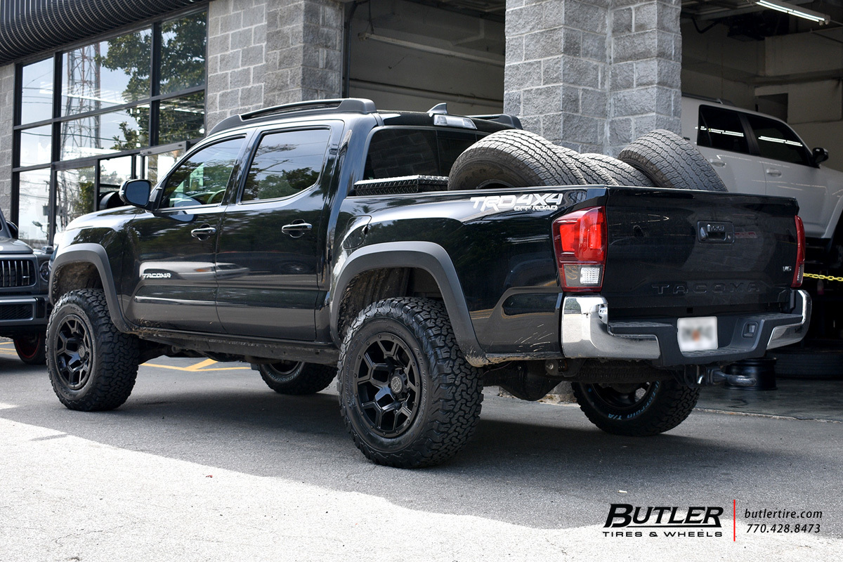 Toyota Tacoma with 18in Black Rhino Overland Wheels