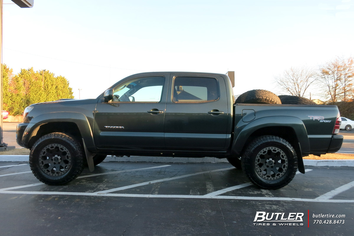 Toyota Tacoma with 18in Black Rhino Warlord Wheels