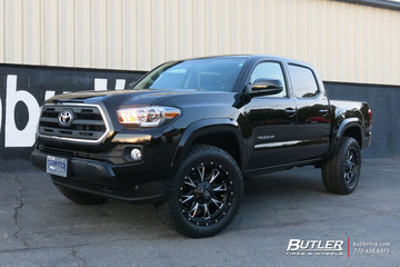 Toyota Tacoma with 20in Fuel Throttle Wheels