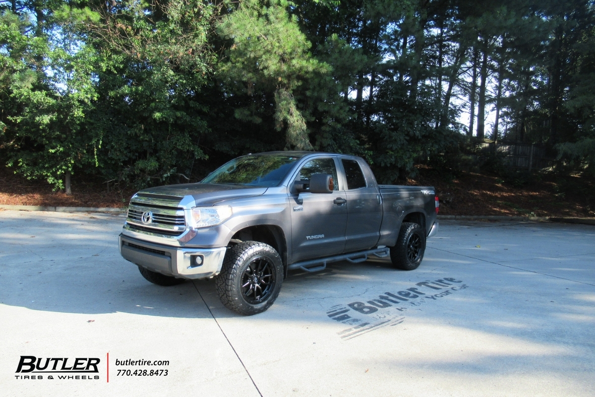 Toyota Tundra with 20in Fuel Rebel wheels and Nitto Recon Tires
