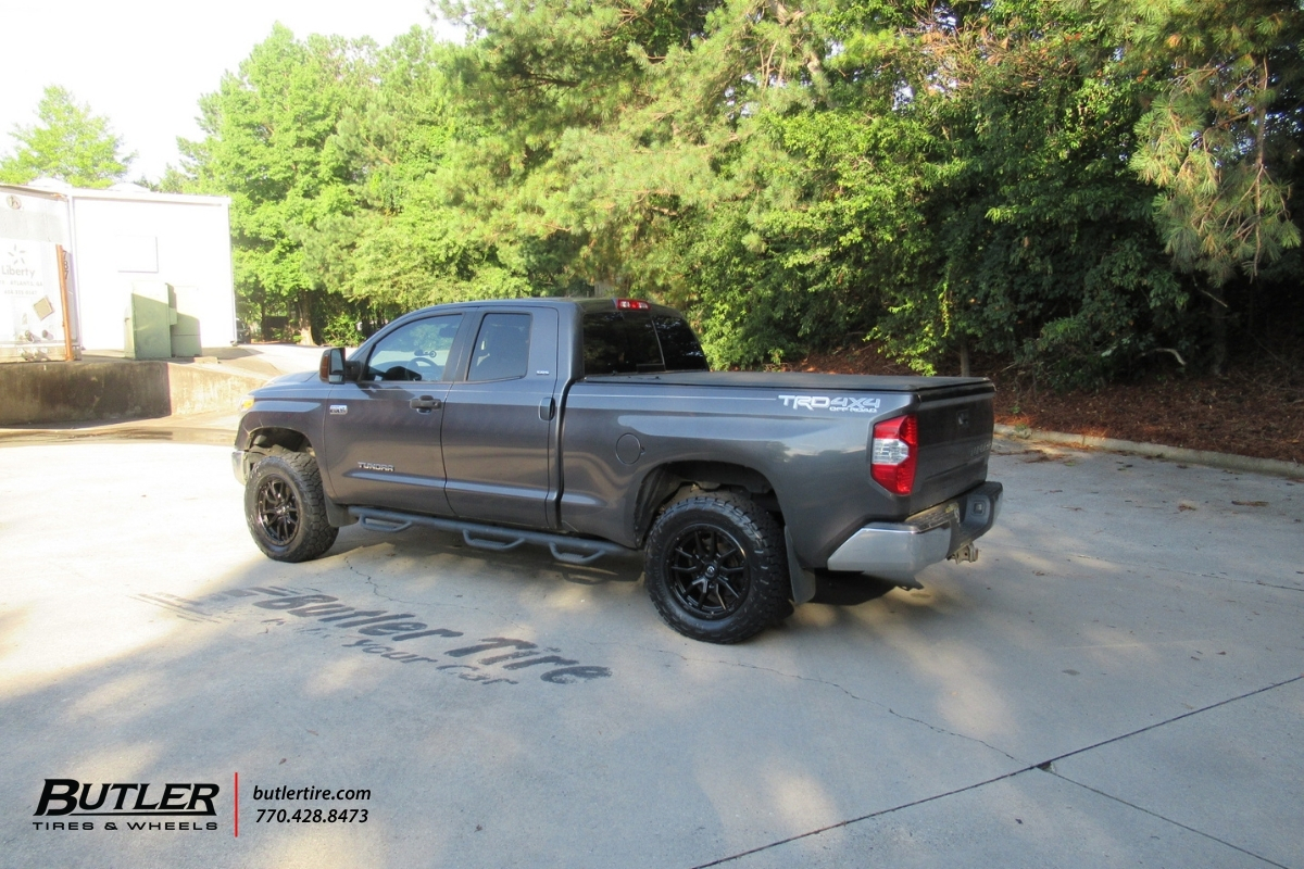 Toyota Tundra with 20in Fuel Rebel wheels and Nitto Recon Tires