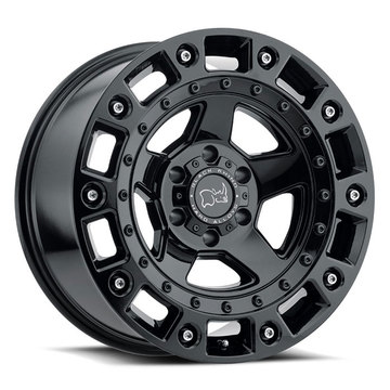 Black Rhino Cinco Gloss Black with Stainless Bolts Finish Off Road Wheels