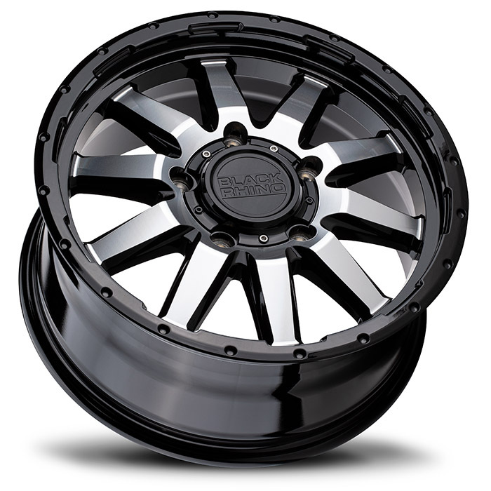 Black Rhino Excursion Wheels Gloss Silver with Mirror Face Finish