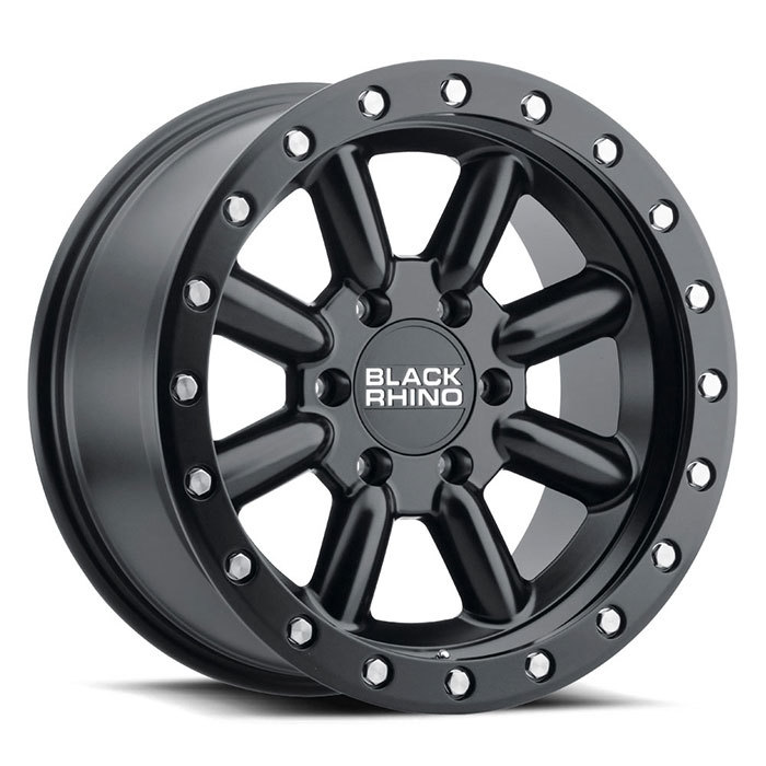 Black Rhino Hachi Matte Black with Silver Bolts Finish Off Road Wheels