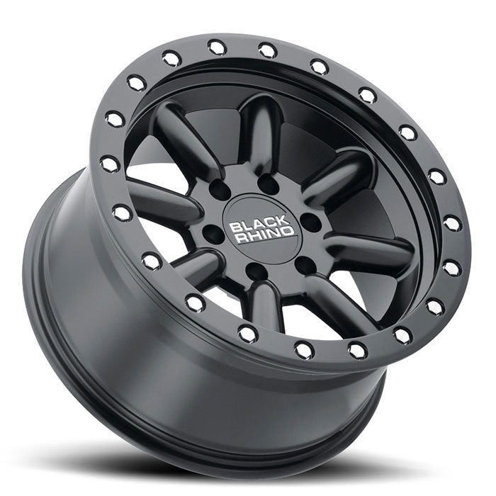 Black Rhino Hachi Matte Black with Silver Bolts Finish Off Road Wheels