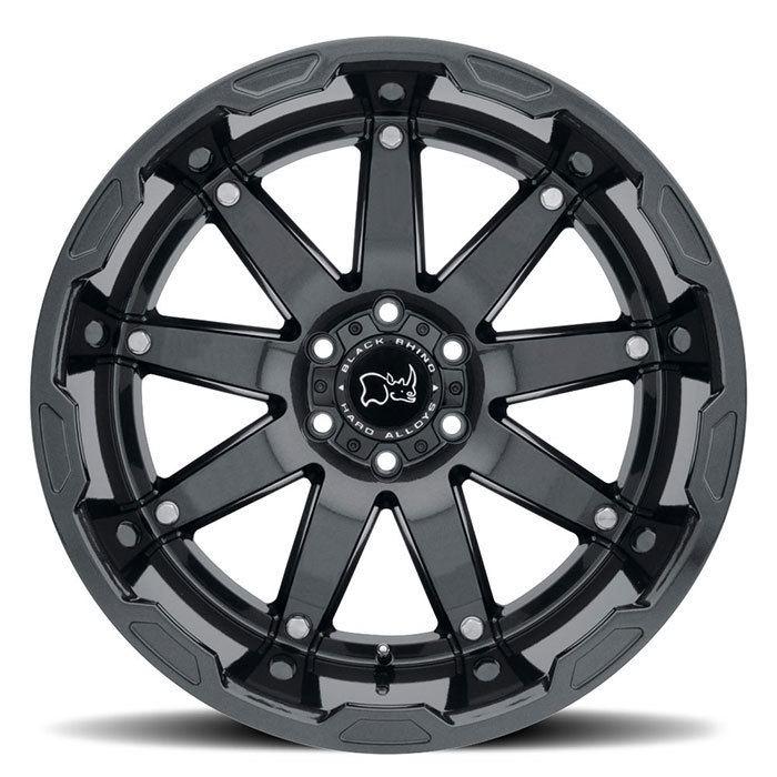 Black Rhino Oceano Gun Black with Stainless Bolts Finish Off Road Wheels