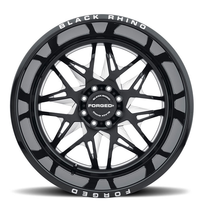 Black Rhino Twister Forged Monoblock Wheels Gloss Black with Milled Spokes Finish