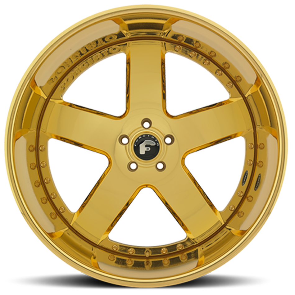 Forgiato Barra Gold Finish Wheels