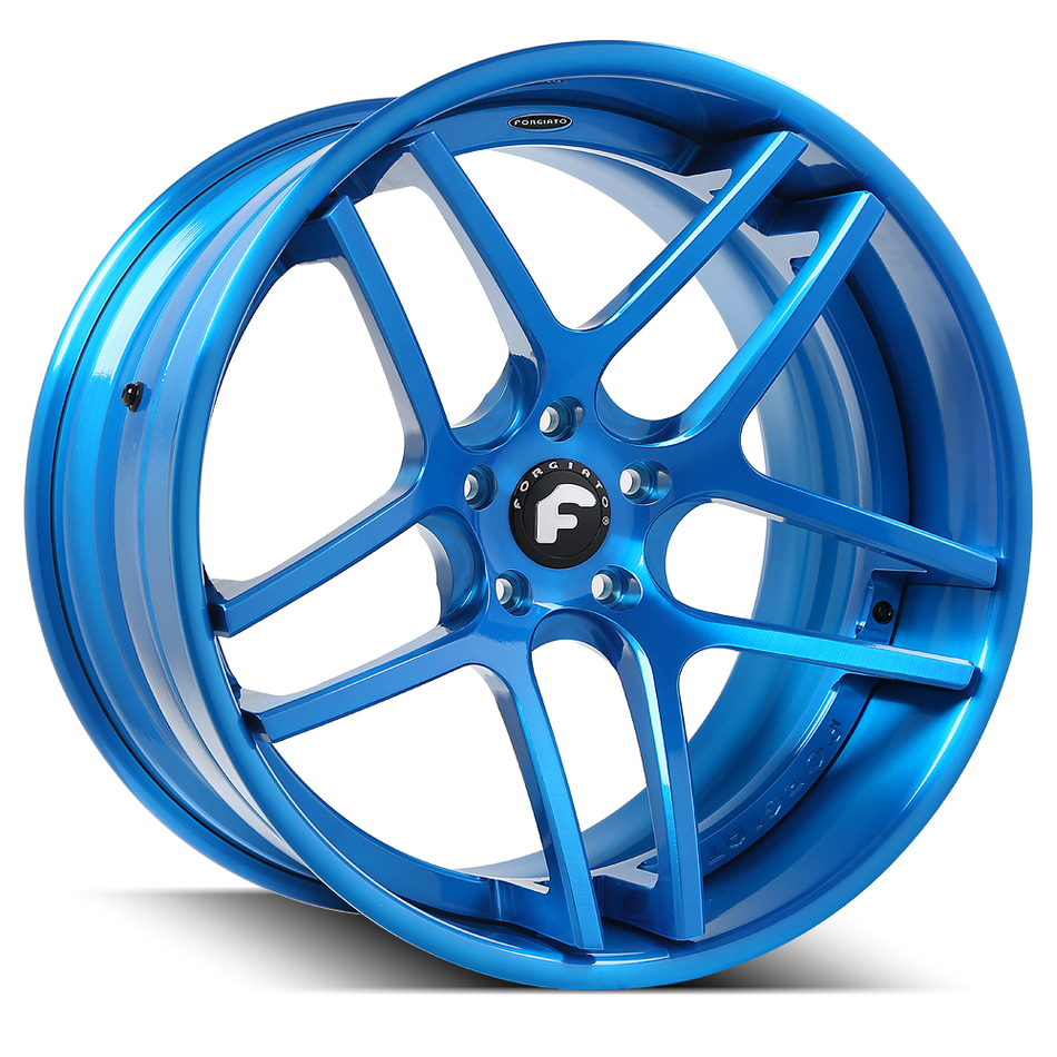 Forgiato Dieci-ECL Blue Finish Wheels