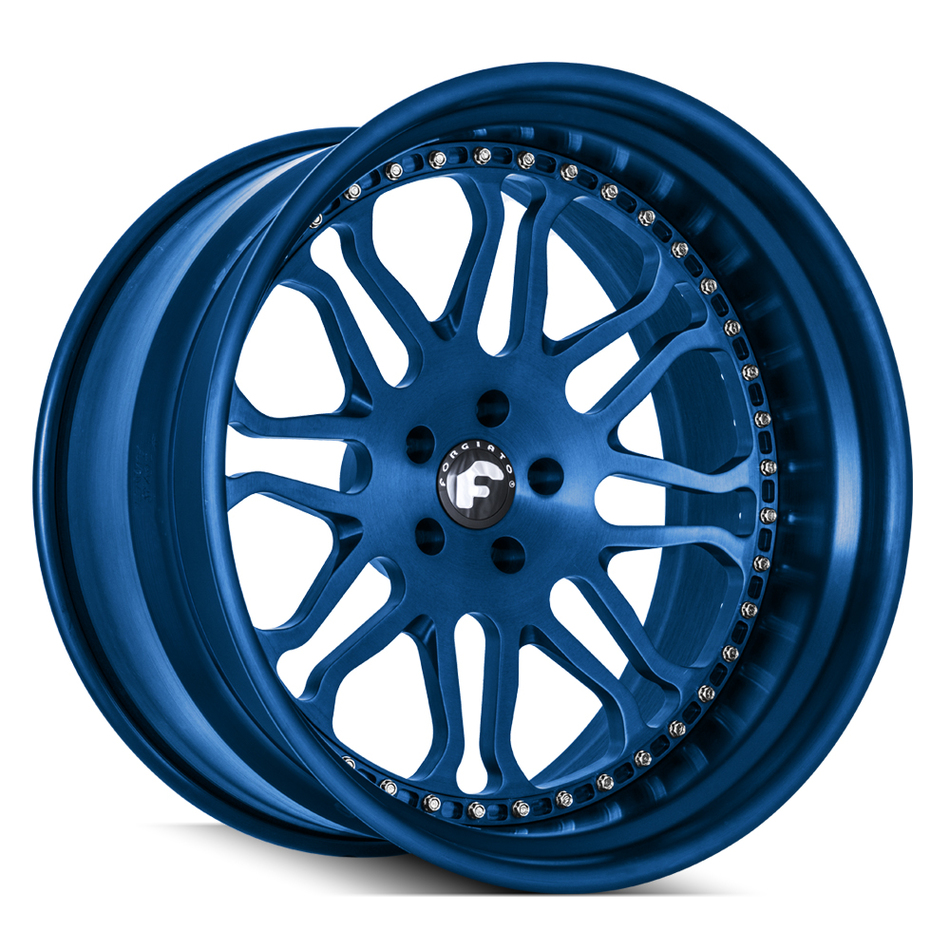 Forgiato F-Kato-1 Anodized Blue Finish Wheels