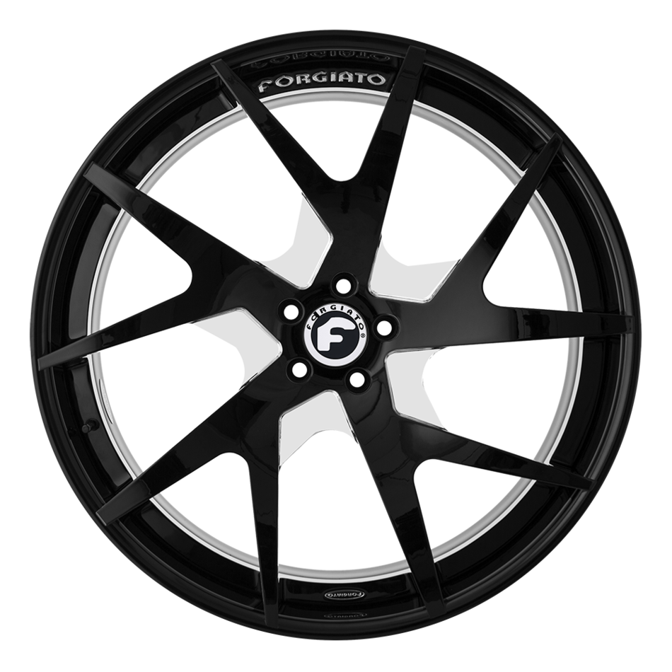 Forgiato F2.18-ECL Black and Chrome Finish Wheels