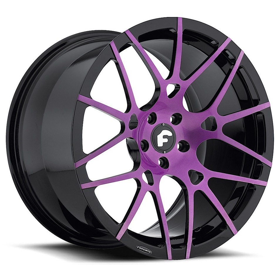 Forgiato Maglia-M Purple and Black Finish Wheels