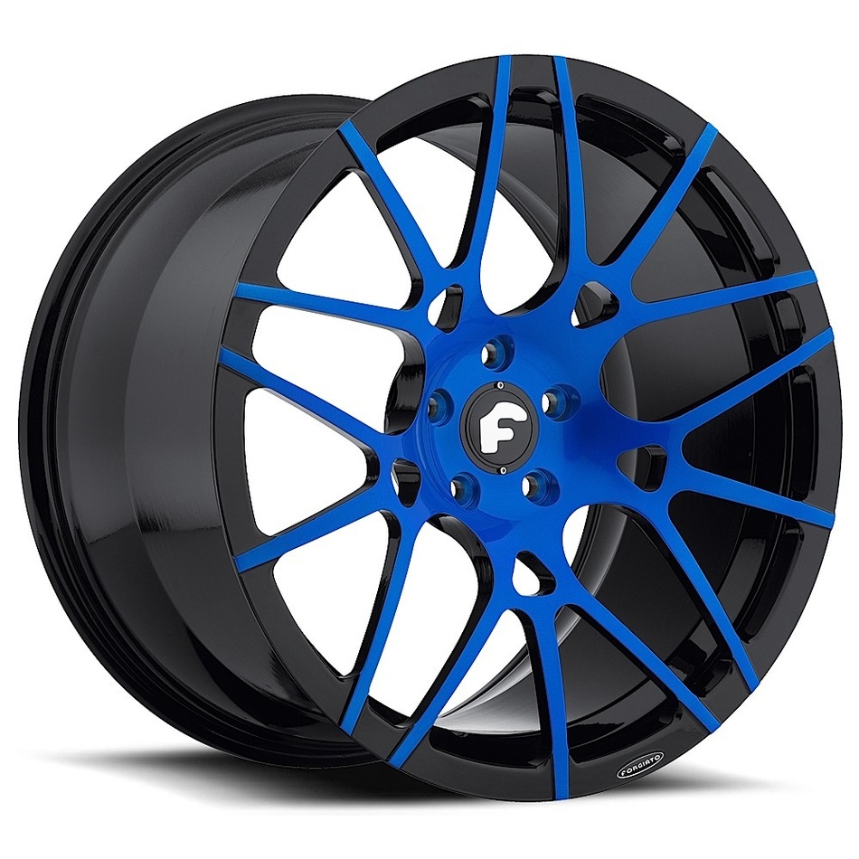 Forgiato Maglia-M Blue and Black Finish Wheels
