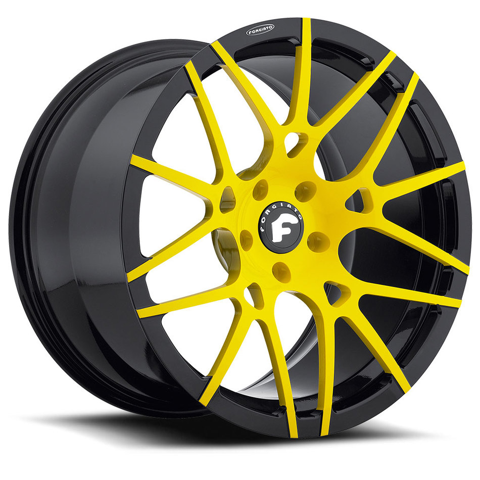 Forgiato Maglia-M Yellow and Black Finish Wheels
