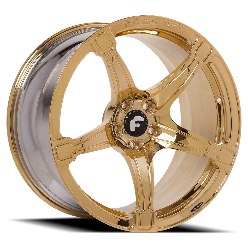 Forgiato Martellato-M Gold Finish Wheels