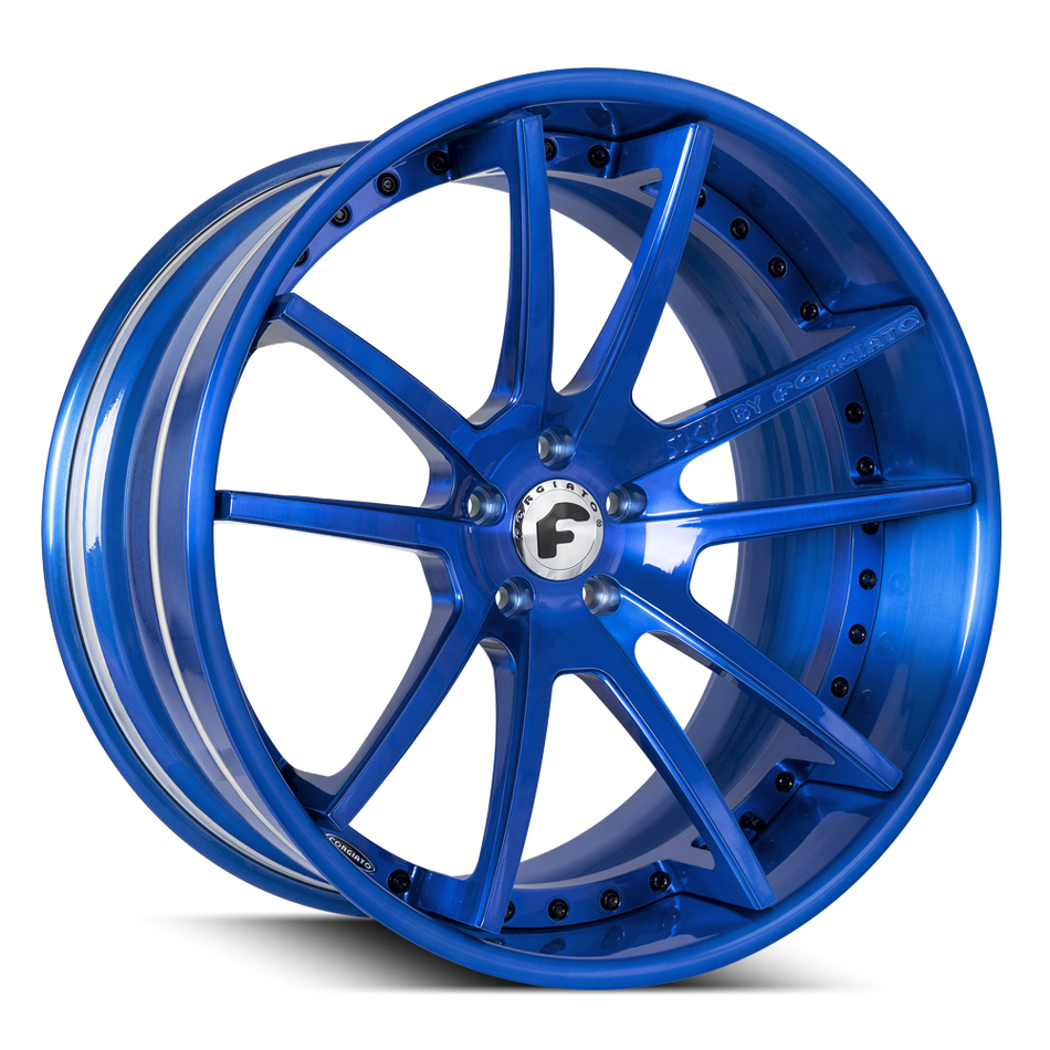 Forgiato S204 Brushed Blue Finish Wheels