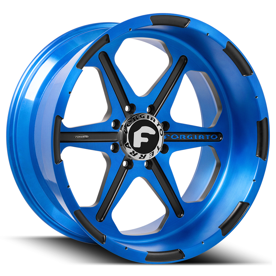 Forgiato Sporcizia-T Blue and Black Finish Wheels