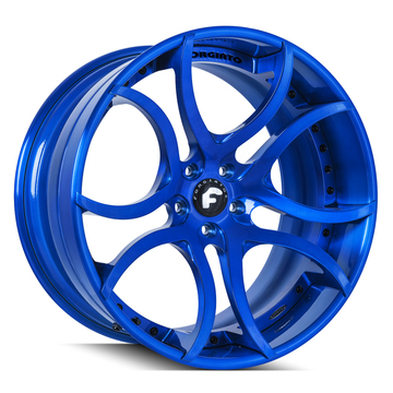 Forgiato S216 Brushed Blue Finish Wheels
