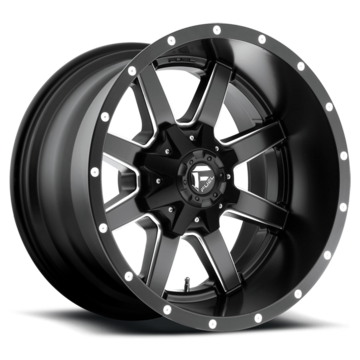 Fuel Maverick D538 Black and Milled Deep Lip Wheels
