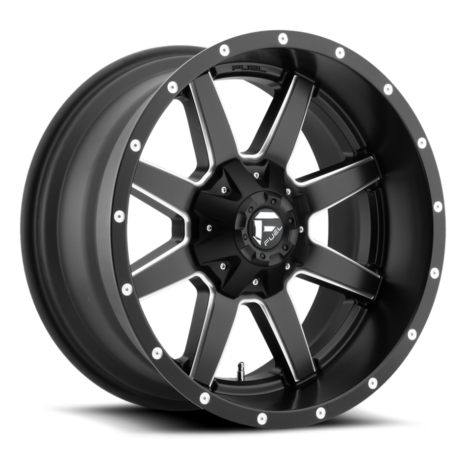 Fuel Maverick D538 Black and Milled Accents One Piece Off-Road Wheels