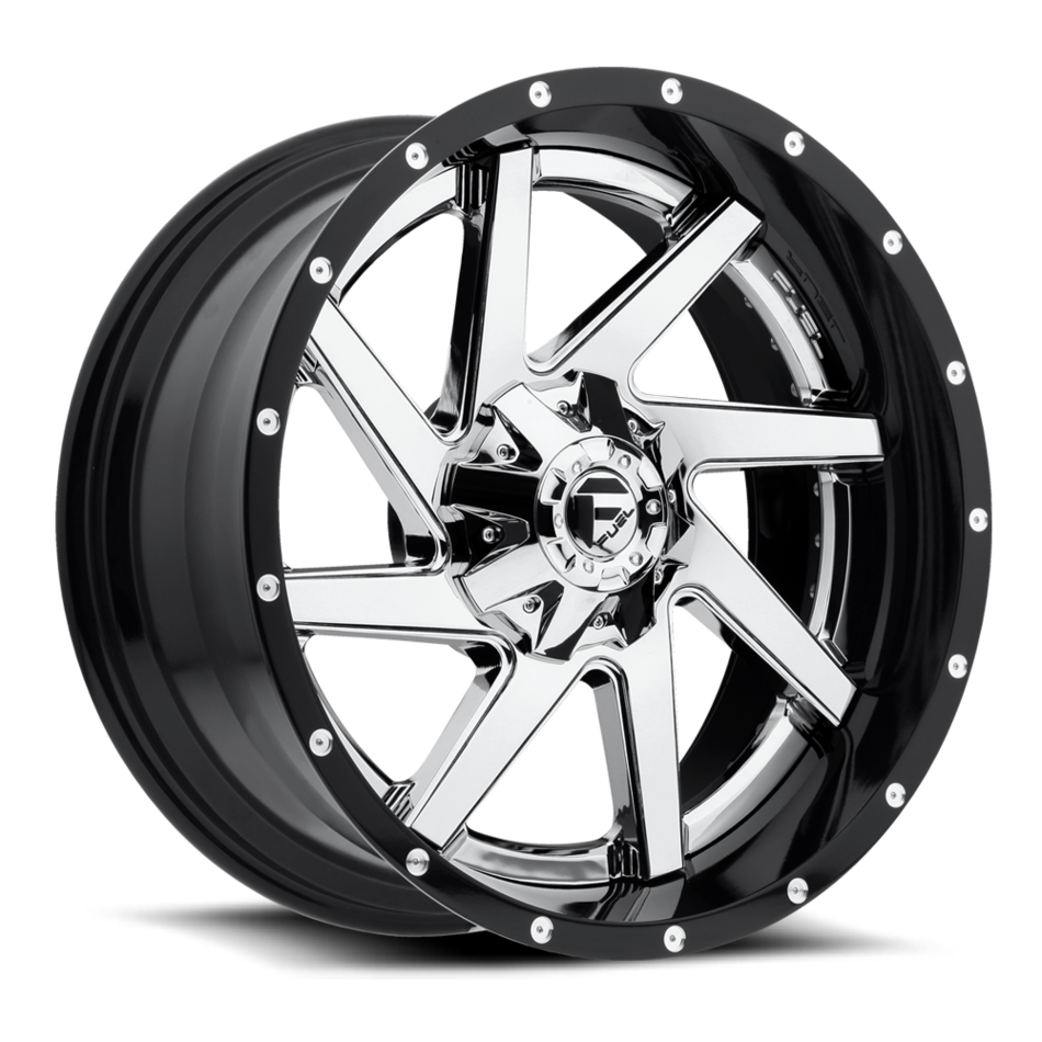 Fuel Renegade D263 Chrome Center with Gloss Black Lip Two Piece Off-Road Wheels