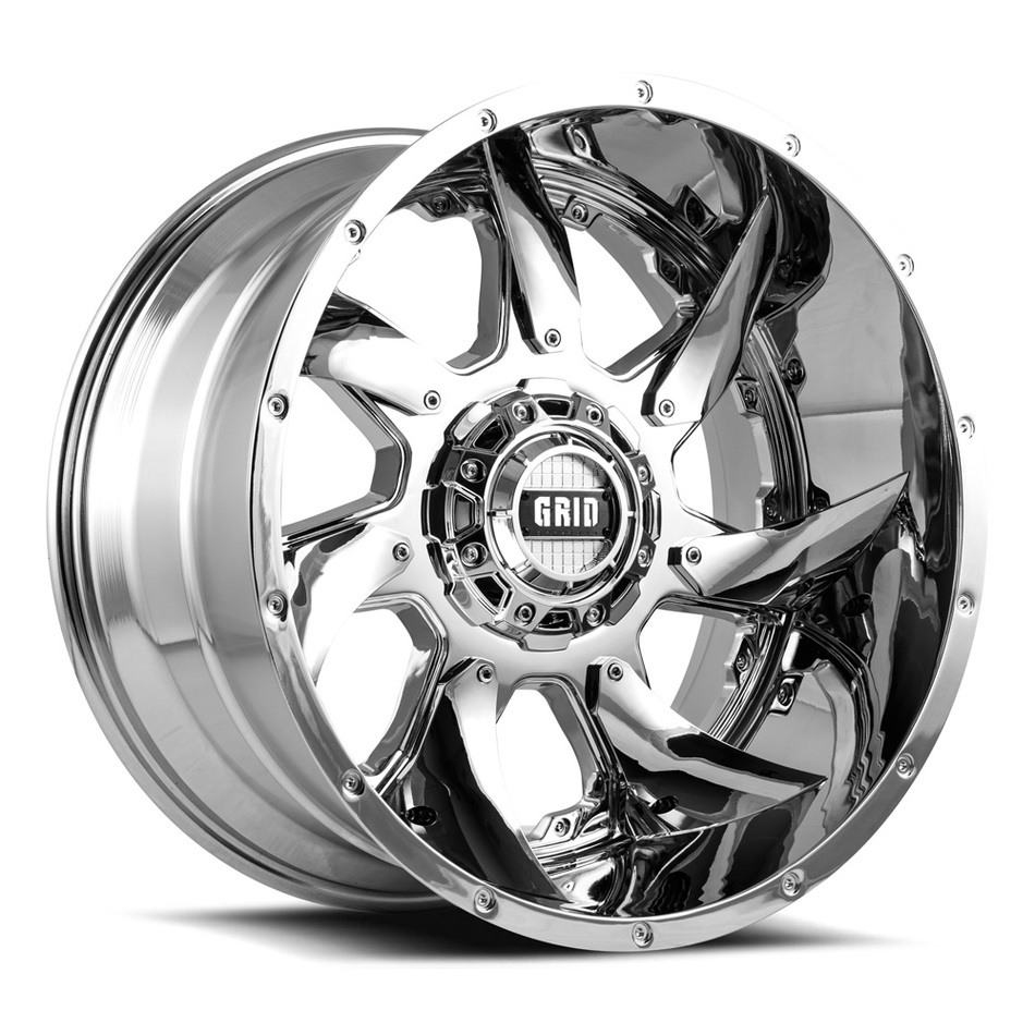 Grid Offroad GD1 Chrome with Chrome Inserts Finish Wheels