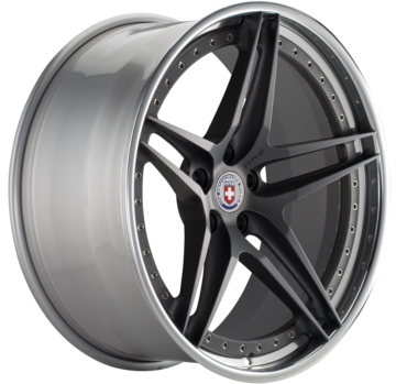 HRE S107 Brushed Tinted Face with Polished Lip Finish Wheels