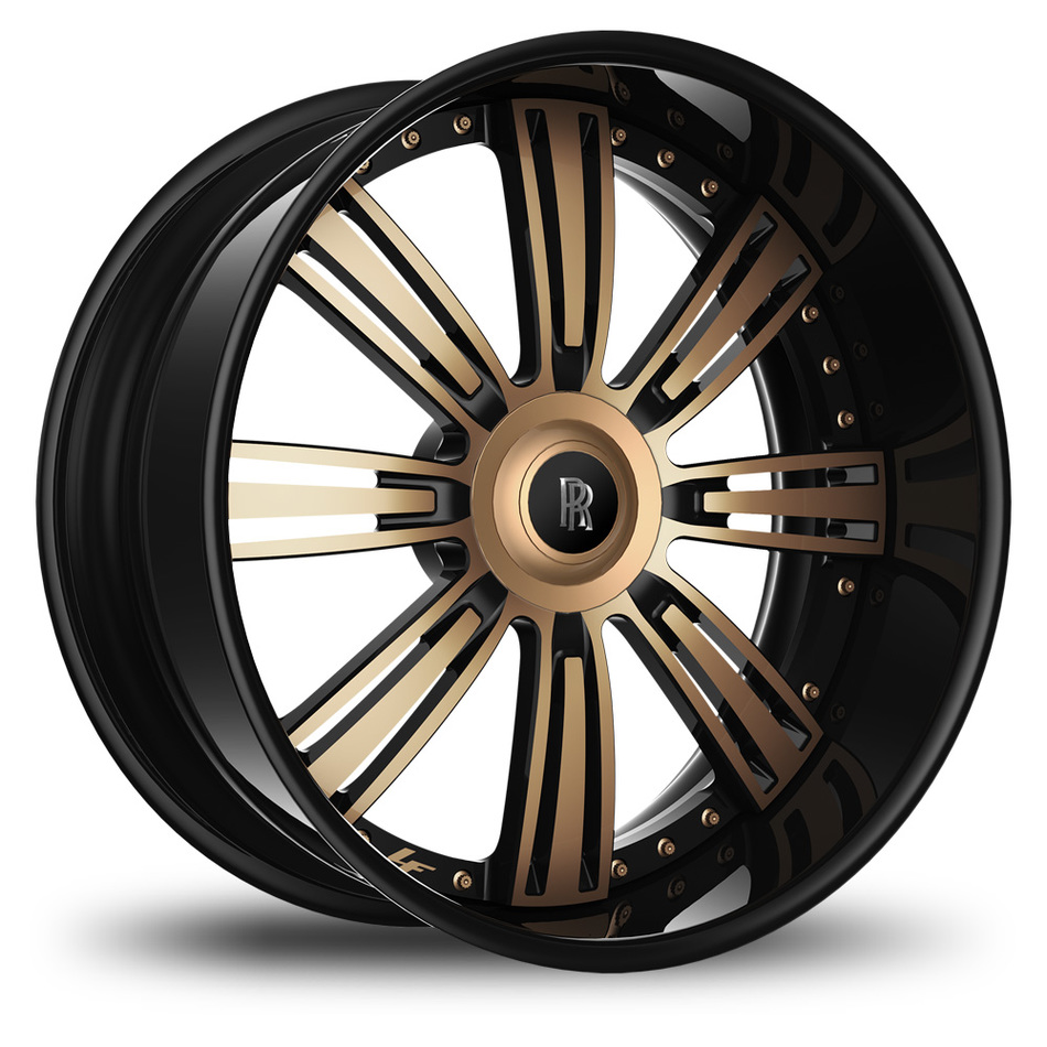Lexani 755 Grino Black and Rose Gold Finish Wheels