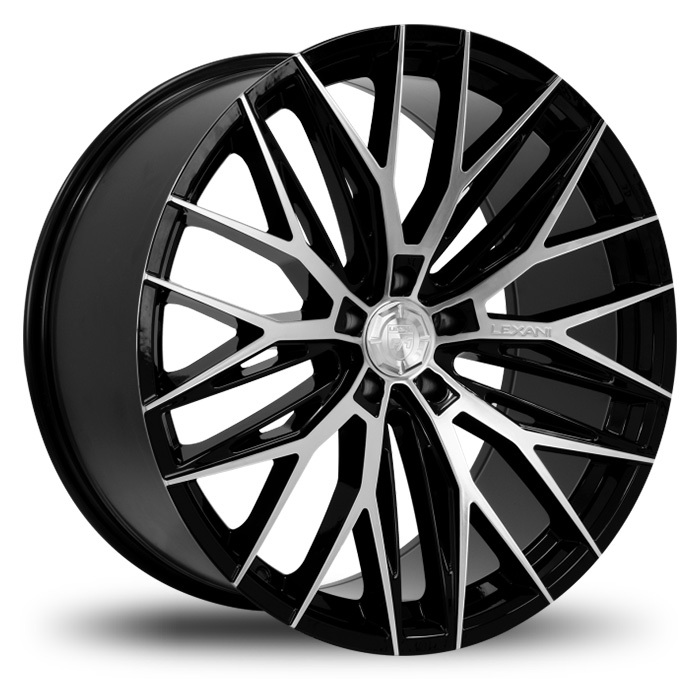 Lexani Aries Cast Wheels - Gloss Black with Machined Face Finish
