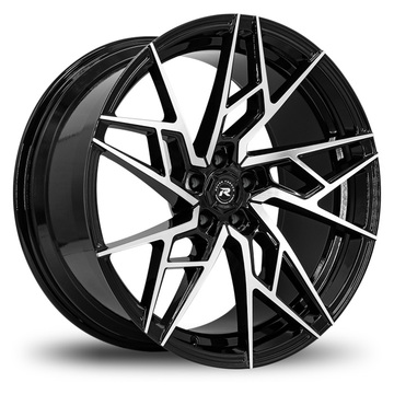 Lexani Ascari Wheels - Gloss Black with Machined Face Finish