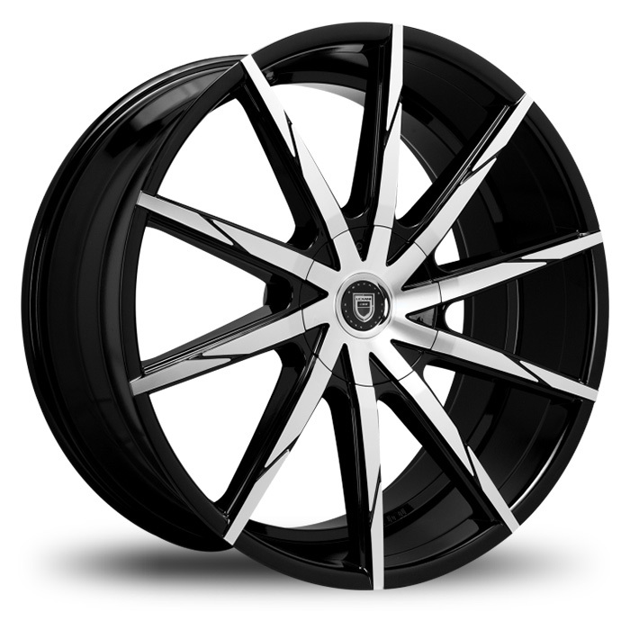 Lexani CSS-15 HD Wheels - Gloss Black with Machined Face Finish