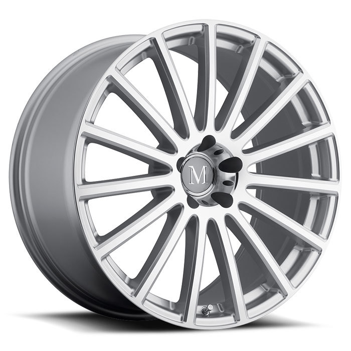 Mandrus Rotec Silver with Mirror Cut Face Mercedes Wheels - Standard
