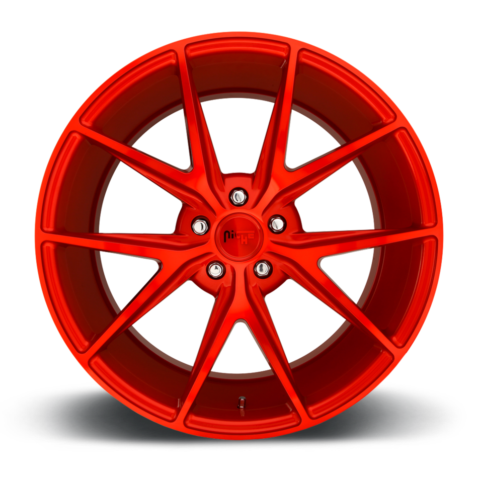 Niche Misano M186 Candy Red Finish Wheels.