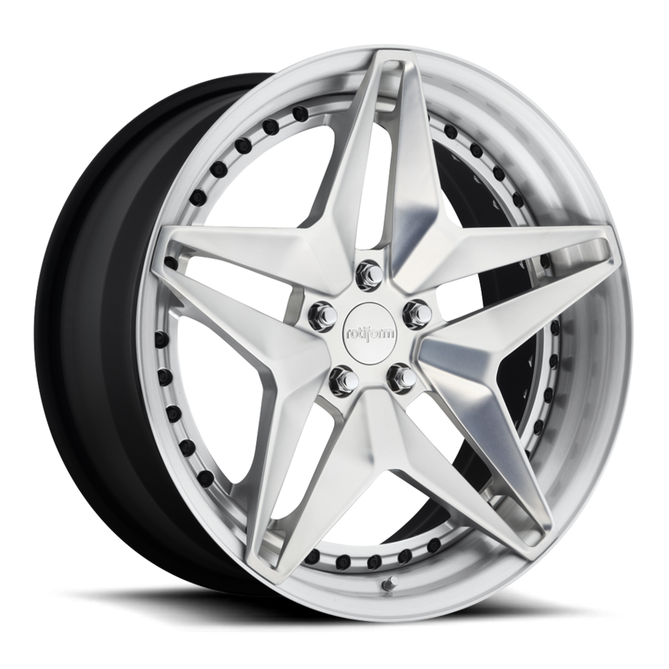 Rotiform AVV Forged Custom Hi Luster Polished with Matte Clear Finish Wheels