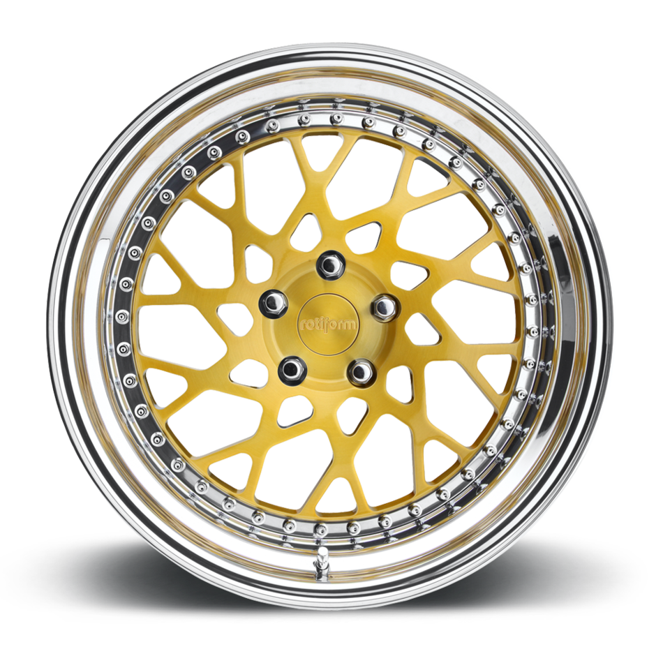 Rotiform BLQ-T Forged Custom Brushed Gold Finish Wheels