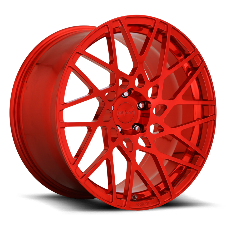 Rotiform BLQ-T Forged Custom Candy Red Finish Wheels