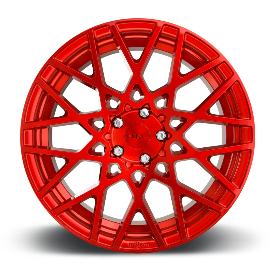 Rotiform BLQ Candy Red Finish Wheels
