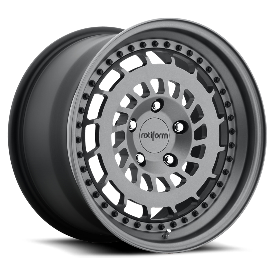 Rotiform CCV Forged Custom Matte Anthracite with Black Rivets Finish Wheels