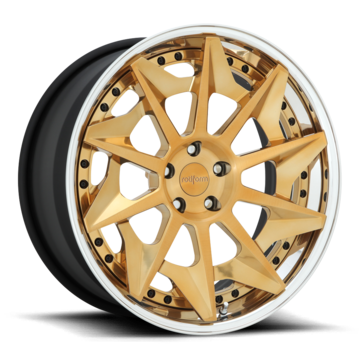 Rotiform CVT Forged Custom Brushed Candy Gold Finish Wheels
