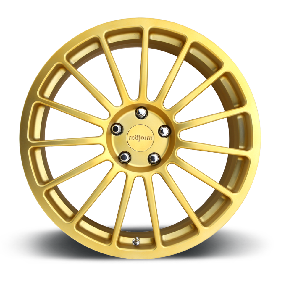Rotiform DUS Forged Custom Matte Gold Finish Wheels